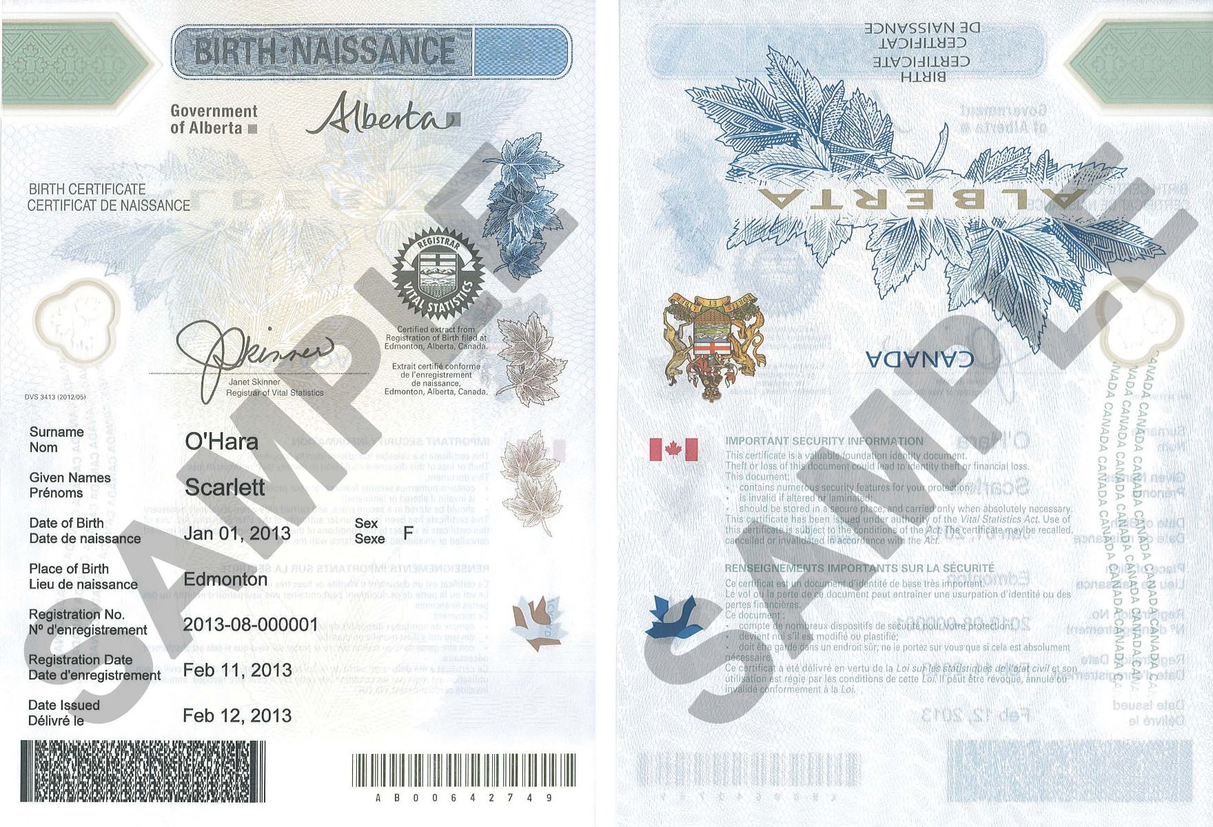 Alberta Birth Certificates Myalberta Eservices 