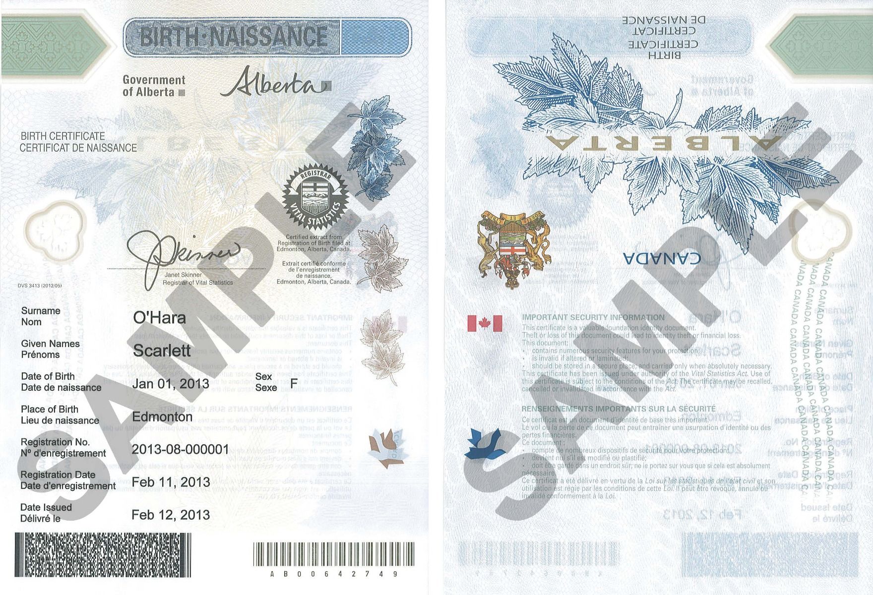 Alberta Birth Certificates MyAlberta eServices
